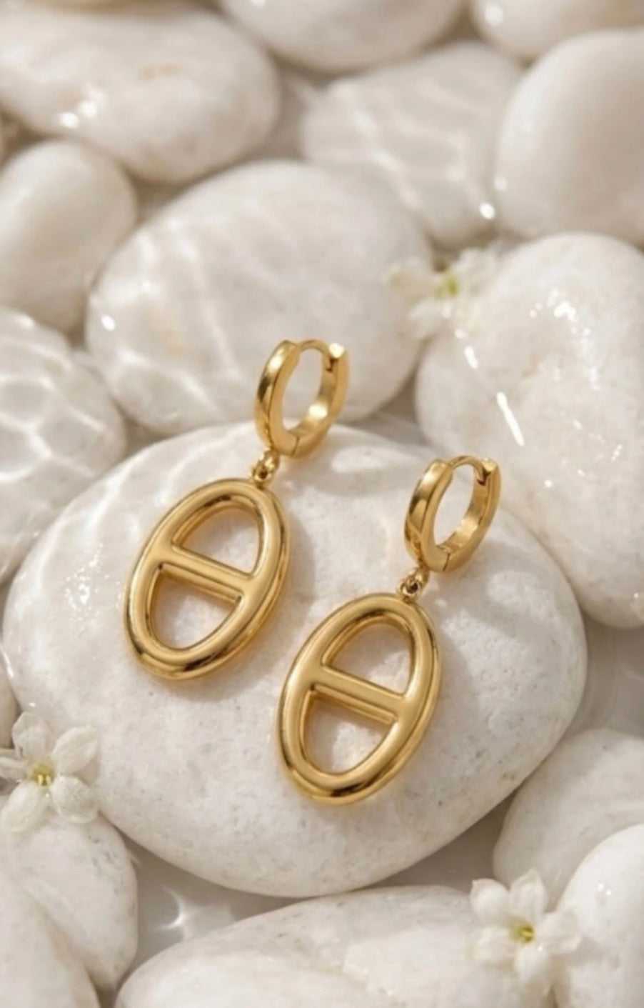 Boucle d'oreille en acier inoxydable